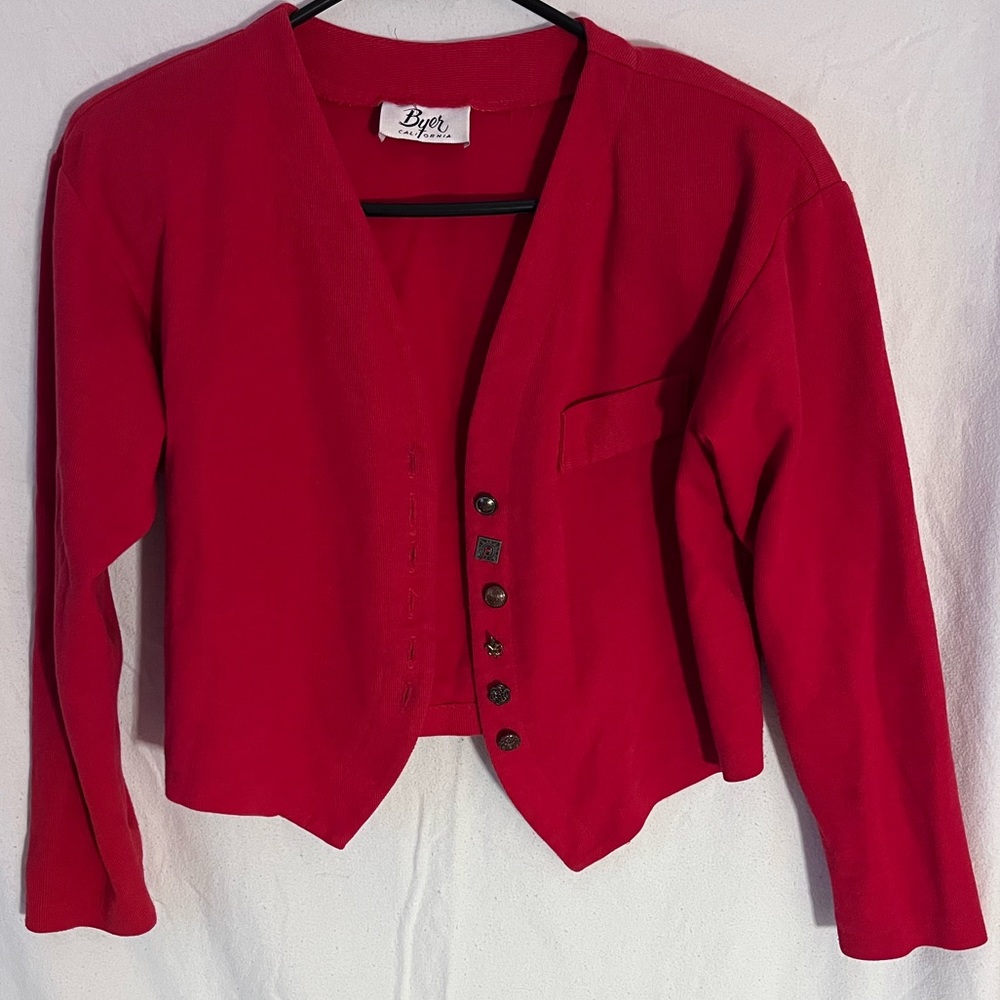 Byer California Red Cardigan